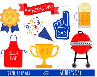 FATHER'S DAY clipart, dad clipart, best dad, fathers day clipart, grill, award, family, celebration, super dad, cute, printable, number one