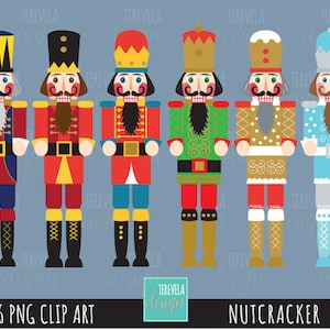 Clipart de QUEBRA-NOZES, clipart de natal, uso comercial, gráficos de natal, download instantâneo, gráficos de quebra-nozes