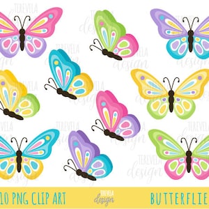 BORBOLETAS clipart, borboleta clip art, PRIMAVERA clipart, uso comercial, borboleta fofa, borboletas fofas, inseto, meninas, animais da primavera
