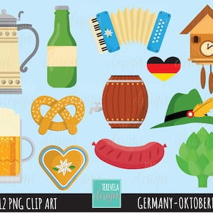 octoberfest clipart, germany clipart, commercial use, cute, Europe, octoberfest graphics, cute clipart, beer clipart