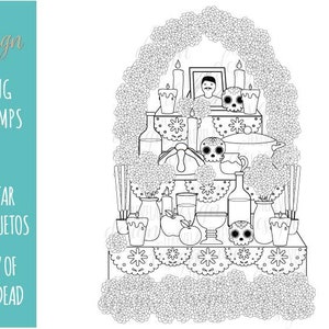 Altar De Muertos DAY OF the DEAD Stamps Dia De Muertos - Etsy Altar De Muertos DAY OF the DEAD Stamps Dia De Muertos - Etsy