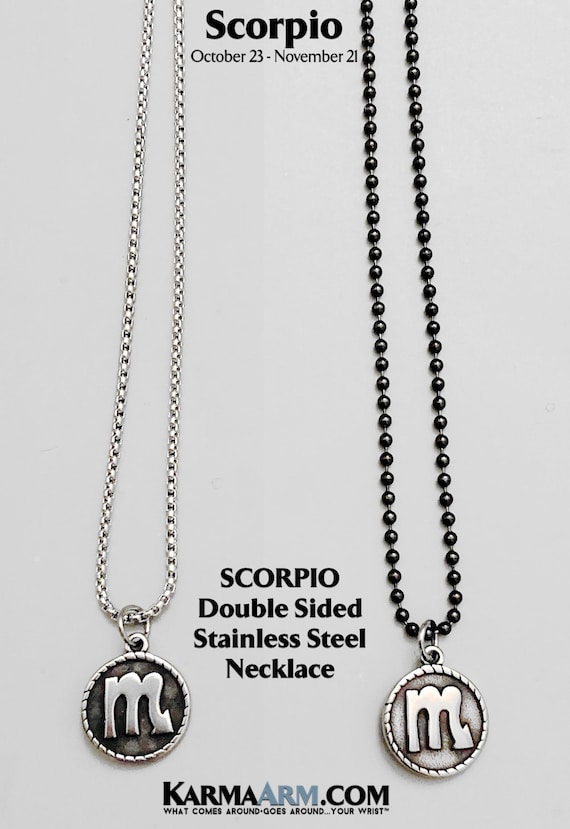 Zodiac Horoscope Astrology KarmaArm Taurus Necklace Stainless Steel Birth Sign Jewelry