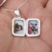 Engraved Sterling Silver Box Locket,personalized Rectangle Photo Locket ...