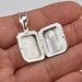 Engraved Sterling Silver Box Locket,personalized Rectangle Photo Locket ...