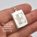 Sterling Silver Rectangle Locket Necklace With Photo,custom Engraving ...