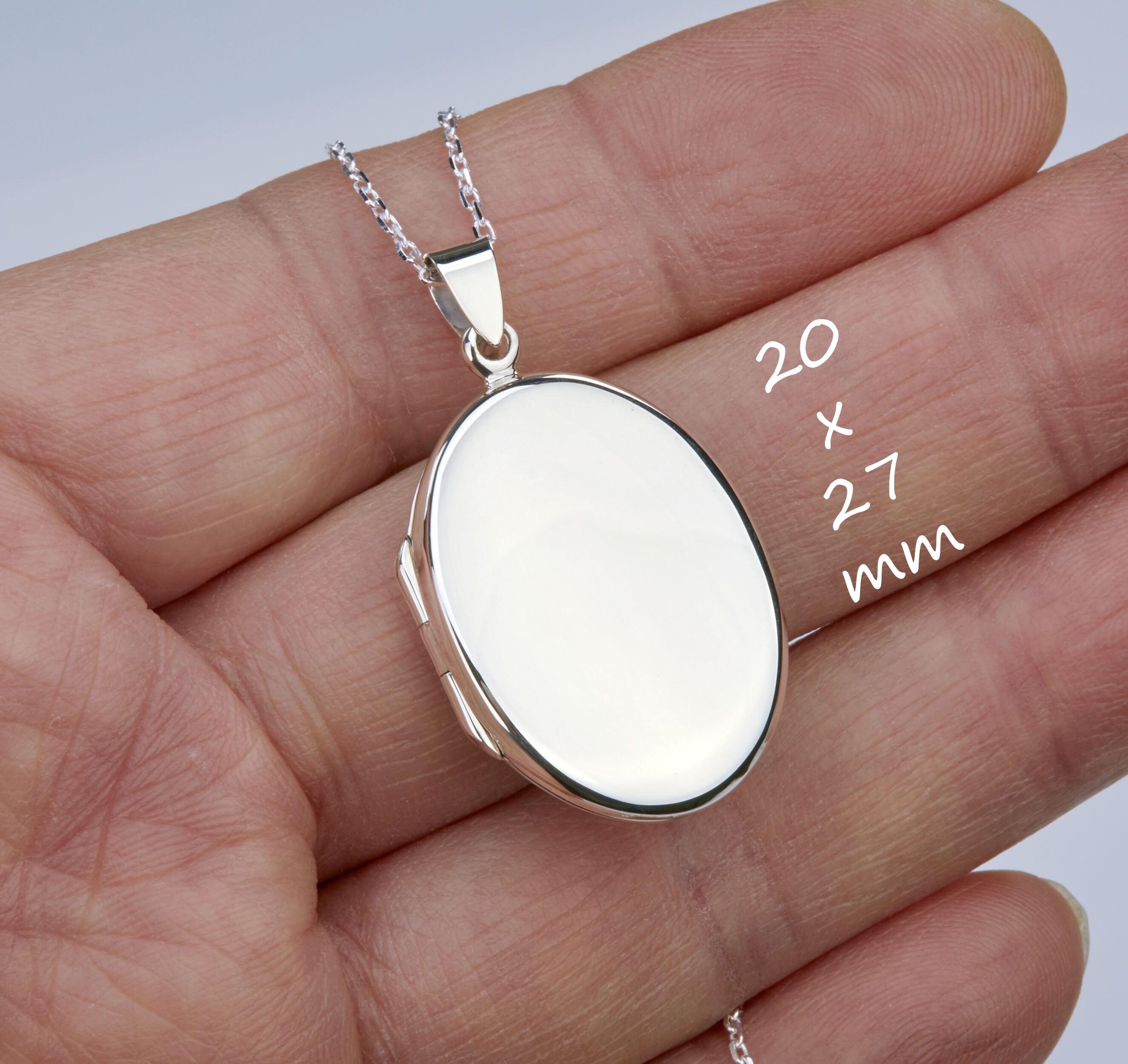 Remembrance Locket Large Sterling Silver Oval Locket With Photo,remembrance Locket ...