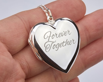 【THE M】THE HAND ENGRAVED PUFF HEART LOCKETネックレス The Engraved Puff Heart Locket Necklace | The M Jewelers