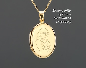 Large gold plated sterling silver oval photo locket,custom engrave,Memorial locket,bereavement gift,anniversary locket,wedding locket gift