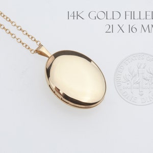 Dime size gold Filled oval locket necklace with photo,custom engraving,remembrance locket,Memory locket,anniversary locket,wedding locket