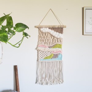 Macrame wall hanging, macraweave wall hanging, macrame tapestry, spring wall decor, boho decor, home decor, wall decor, gifts for her