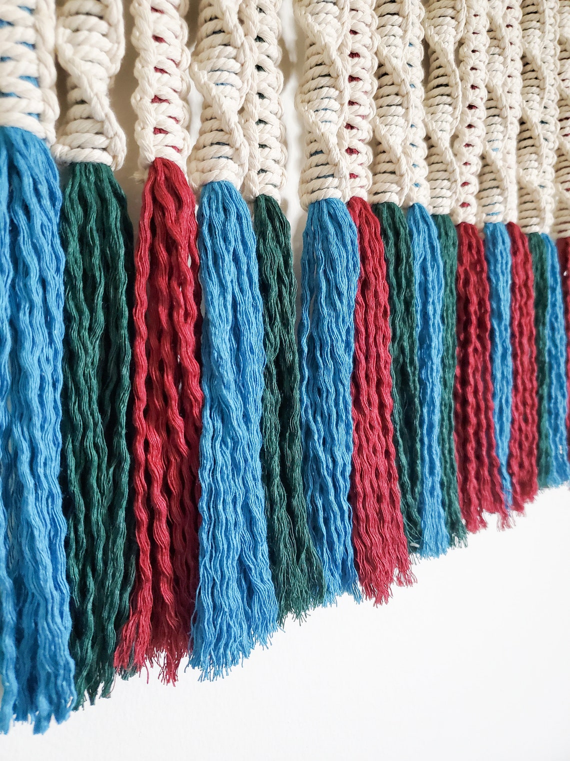 Macrame Wall Hanging Colorful Macrame Wall Hanging Colorful Etsy UK