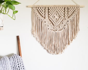 Macrame wall hanging, macrame wall art, modern macrame, wall decor, wall hanging, macrame wall decor, boho decor, gift for her, home decor
