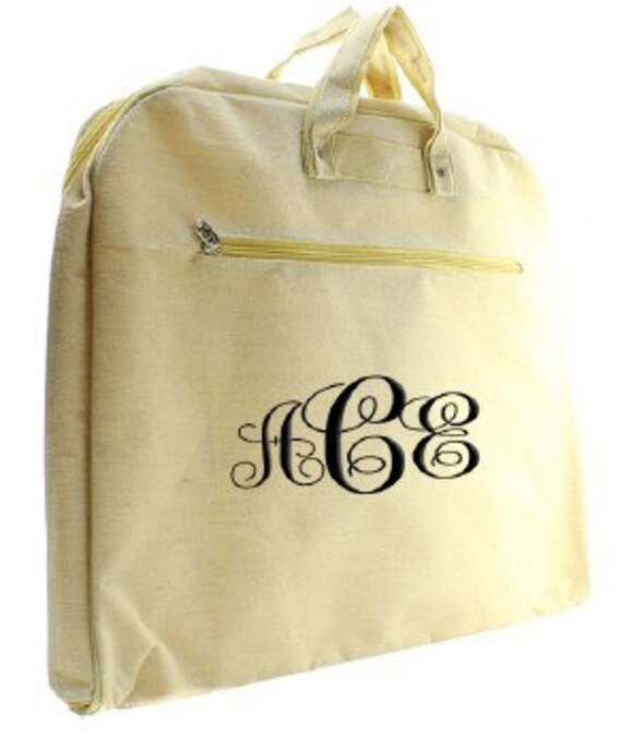 monogrammed garment bag