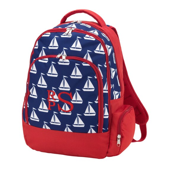 personalized book bag monogrammed
