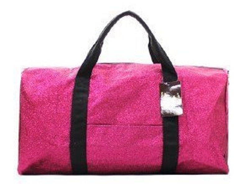 glitter duffle bag