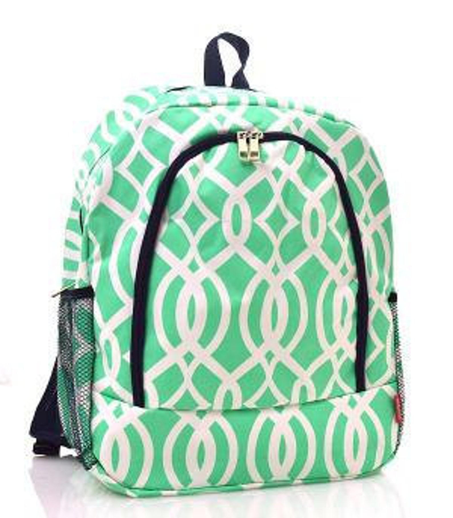 Personalized Book bag Monogrammed Book Bag Back Pack Back | Etsy