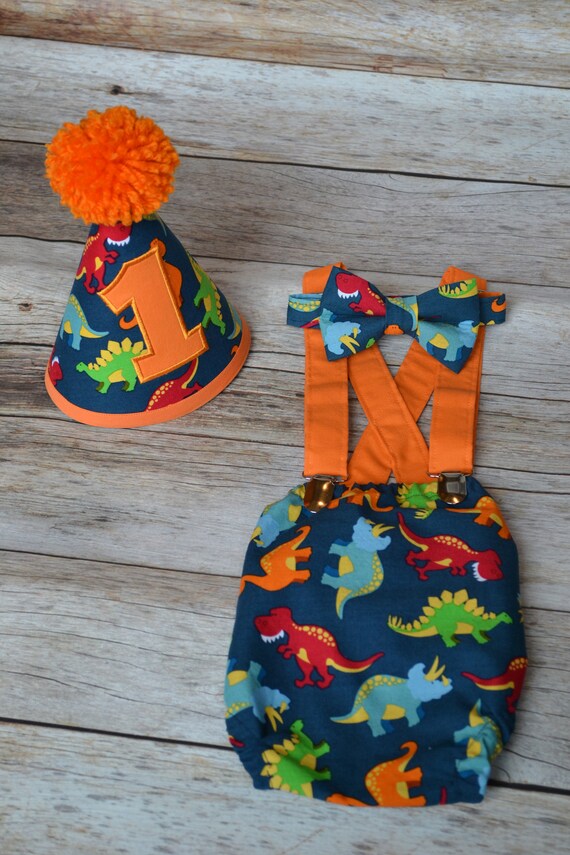 dinosaur smash cake outfit