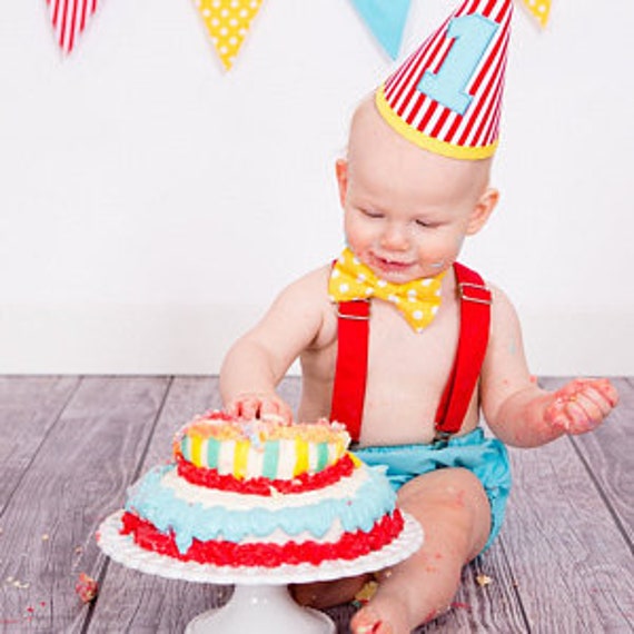 Boys 1st Birthday Outfit, Circus, Carnival Birthday, Cake Smash