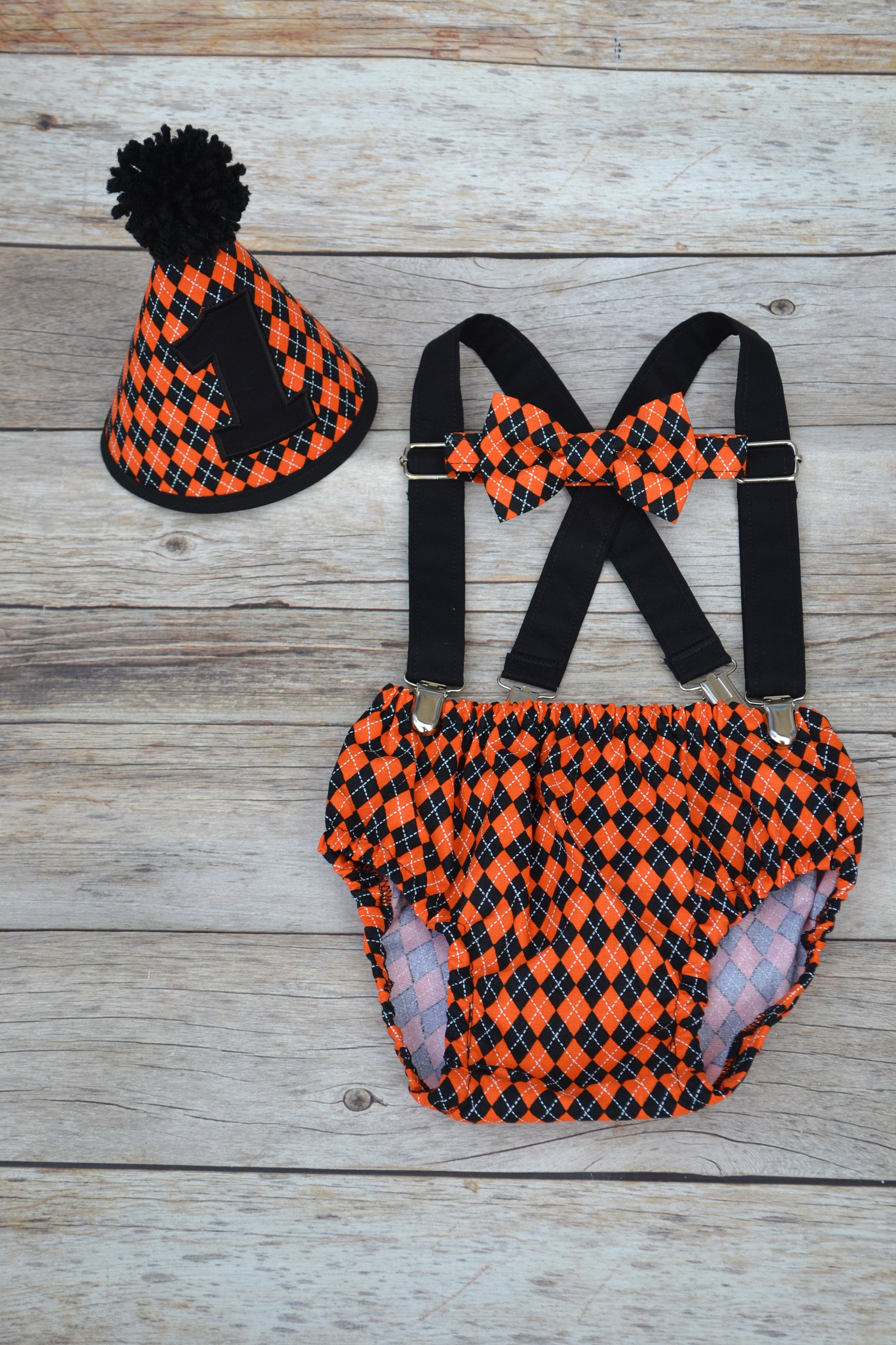 Boy Cake Smash Outfit Halloween Cake Smash Outfit Orange and Black Cake Smash October Birthday Boys 1st Birthday Clearance Sale Etsy