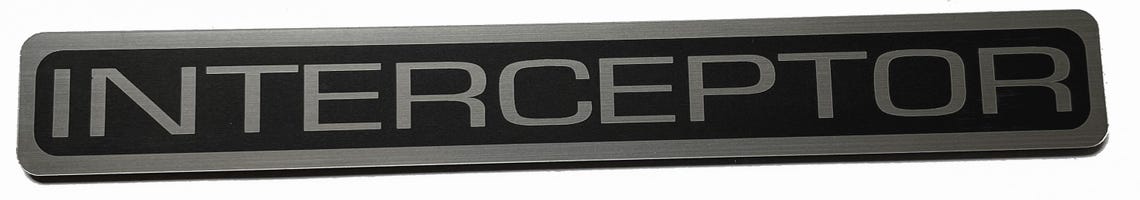 Interceptor Badge Emblem Stick-on 6.6in X 0.8in - Etsy