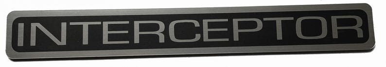 Interceptor Badge Emblem Stick-on 6.6in X 0.8in - Etsy