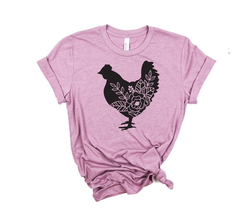 Floral Chicken Shirt New Chicken Mom Shirt Womens Chicken - Etsy