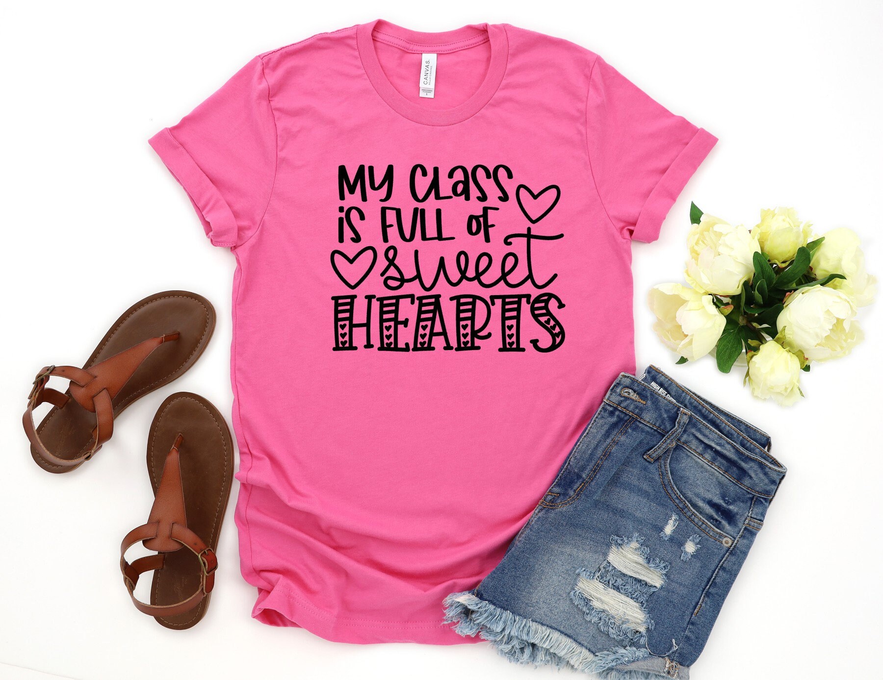My Class is Full of Sweet Hearts Shirt Teacher Valentines Day | Etsy