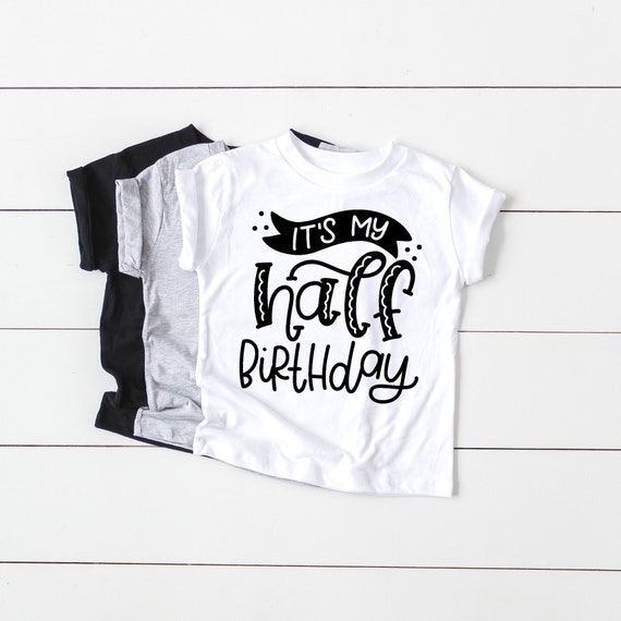 half birthday shirt boy