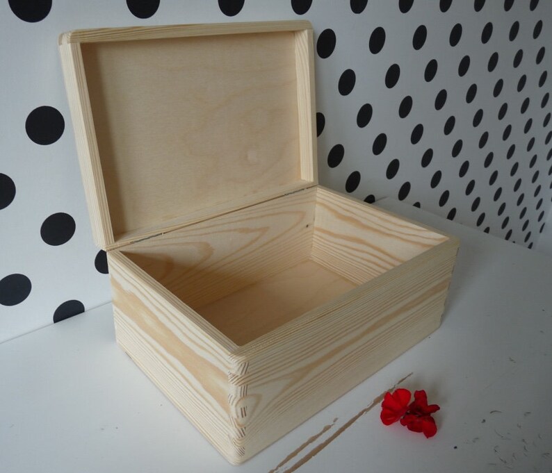unfinished pine toy box