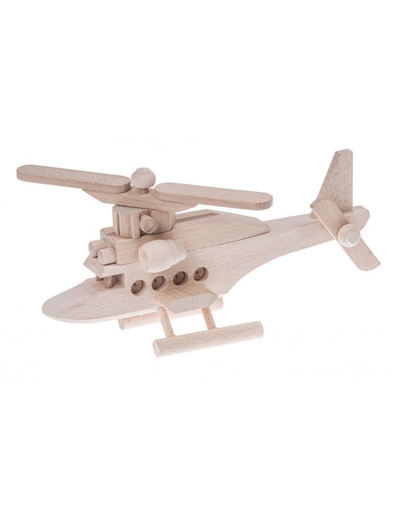 wooden helicopter toy