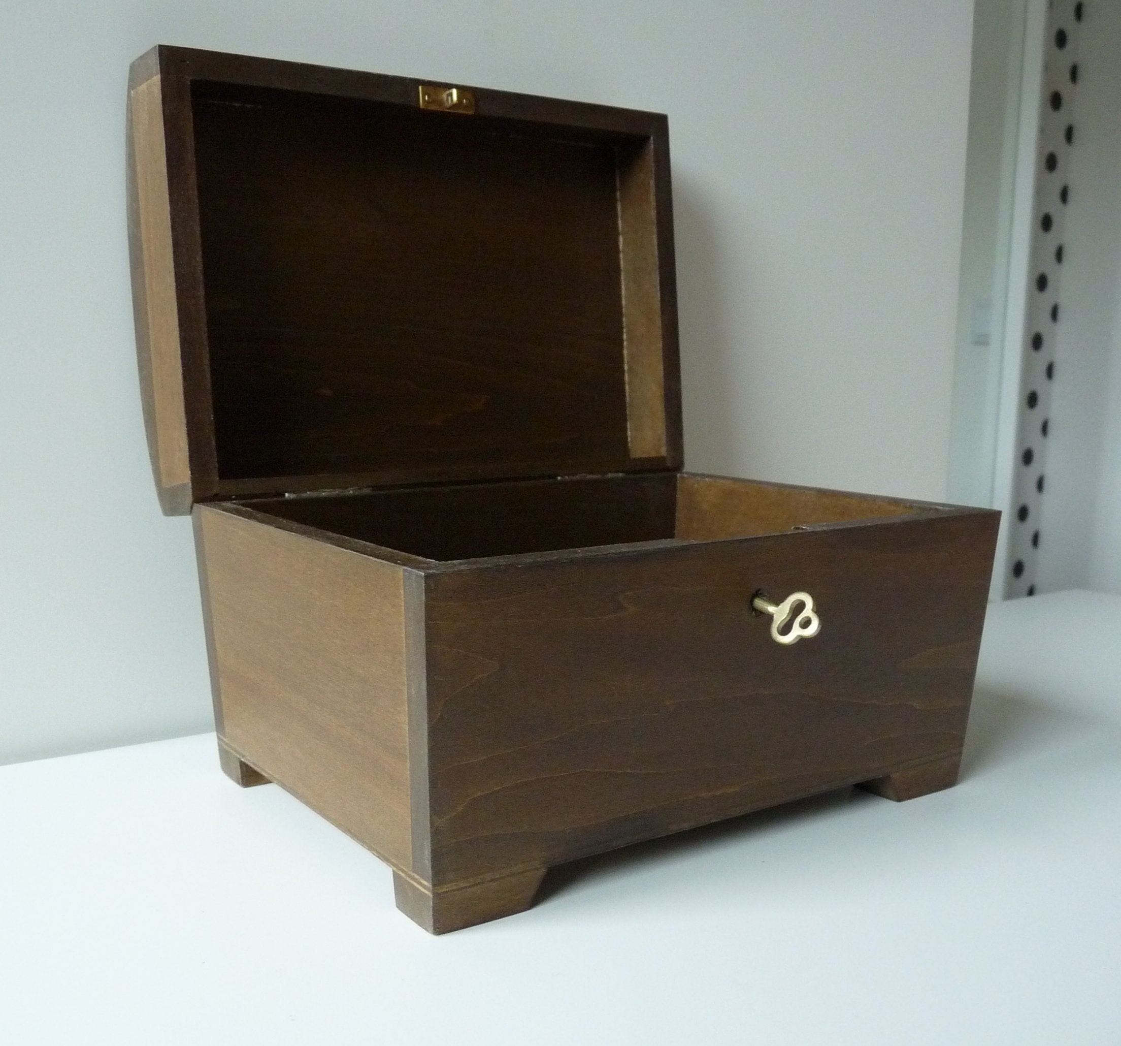 Rustic wooden box with key lock keepsake box Adventure wood Etsy