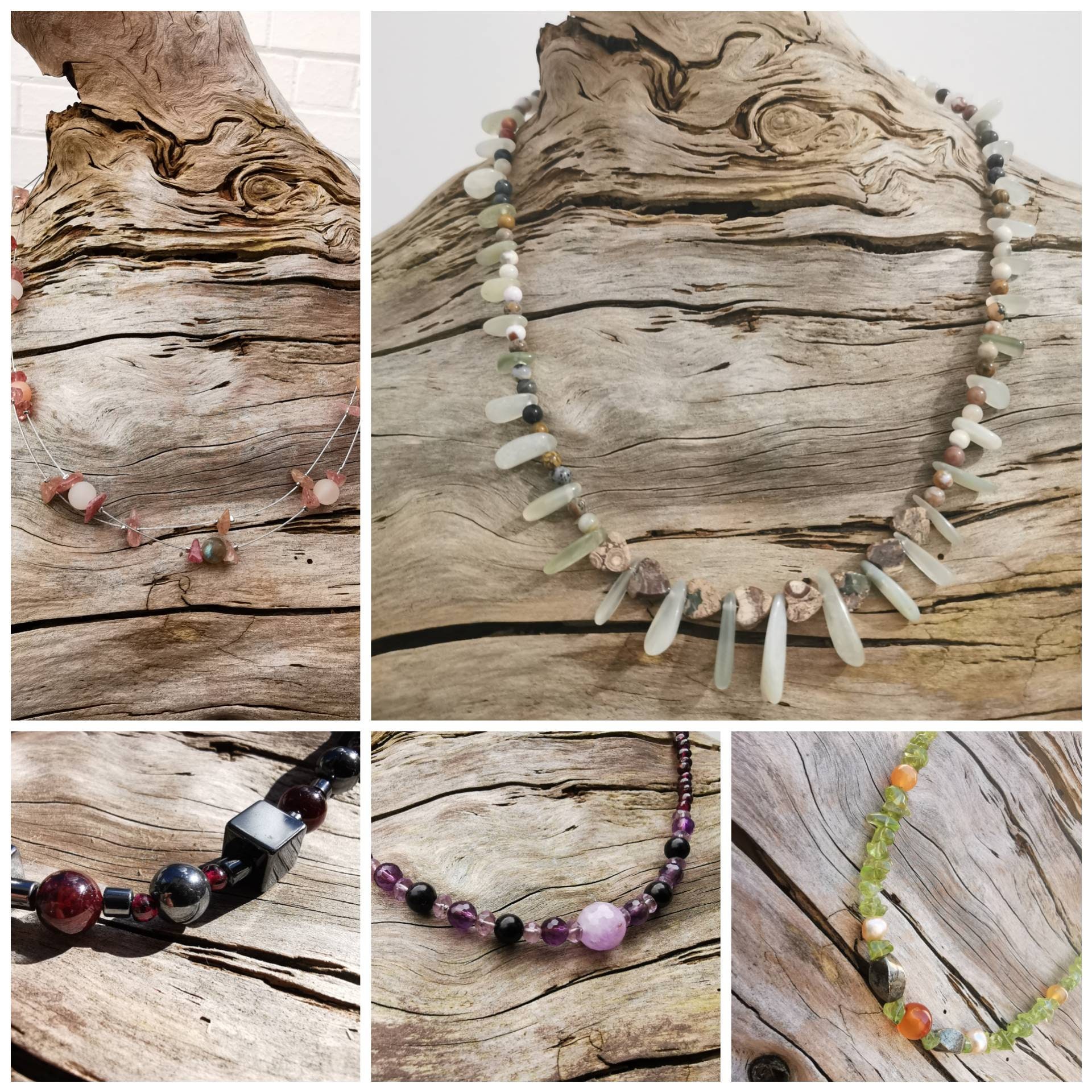 Personalised Crystal Healing Necklace Etsy