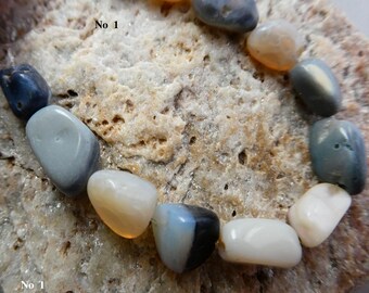 Australian multi opal oval 7-12mm nugget beads-4in strand gemstone free shape-bracelet jewelry making-craft beads