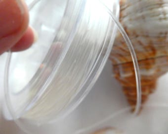 Stretch clear elastic 1mm bulk cord- 1,5 yds-jewelry making -beading string for bracelet-crafts