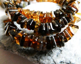 Petroleumtoermalijn vierkante kralen van 4 mm - 8 in streng edelsteen - sieraden maken - ambachtelijke kralen
