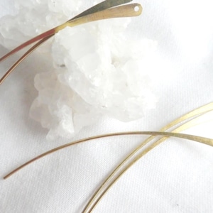 Curved spike brass 70mm gold pins- 5,10 long accent charms-earrings jewelry making findings-craft beads