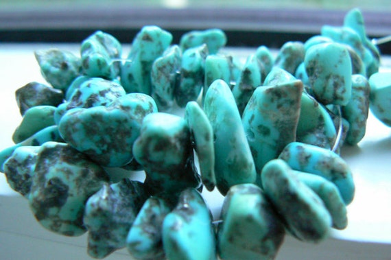 Raw sale turquoise beads