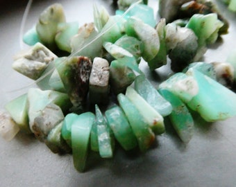 Chrysoprase 9-13mm crystal beads -4in,8in strand green natural chips-jewelry making-gemstone craft beads