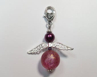 Bag Charm "Purple Angel"