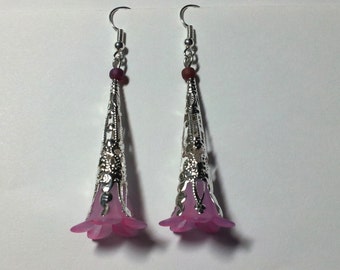 Earrings "Purple Flower"