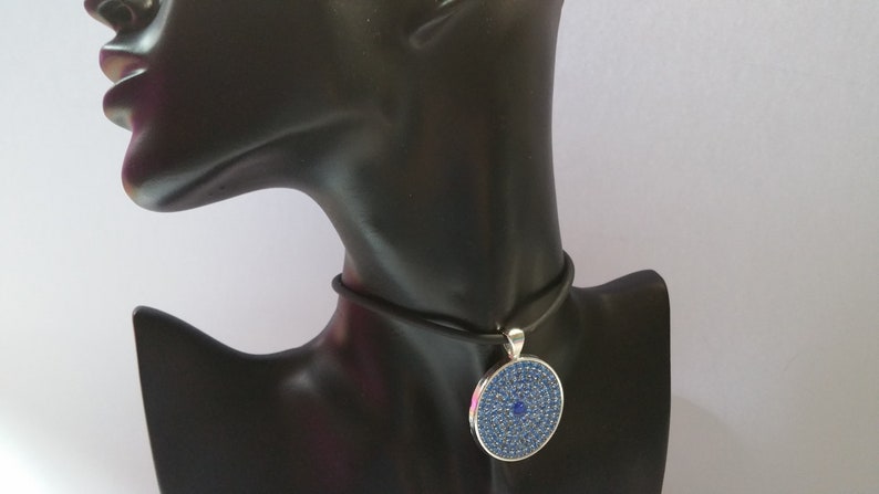 Pendant Blue Glitter 3