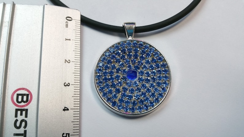 Pendant Blue Glitter 3