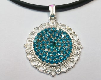 Pendant "Aqua Glitter 1"