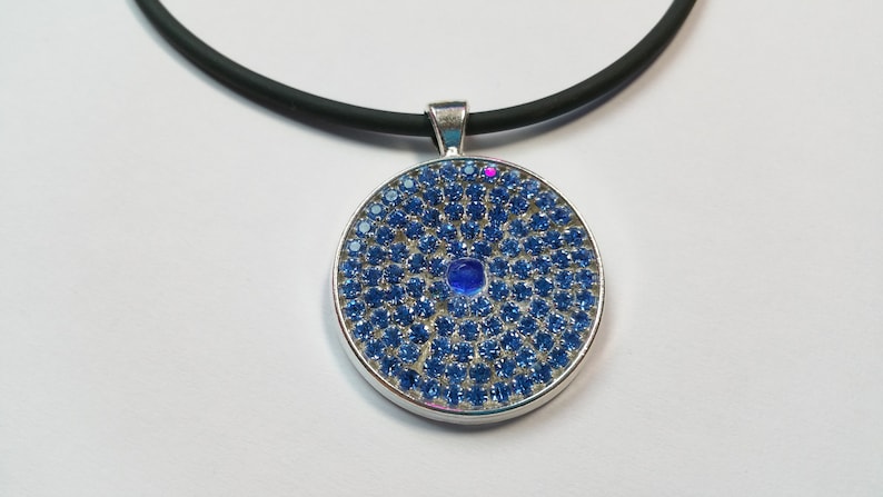 Pendant Blue Glitter 3