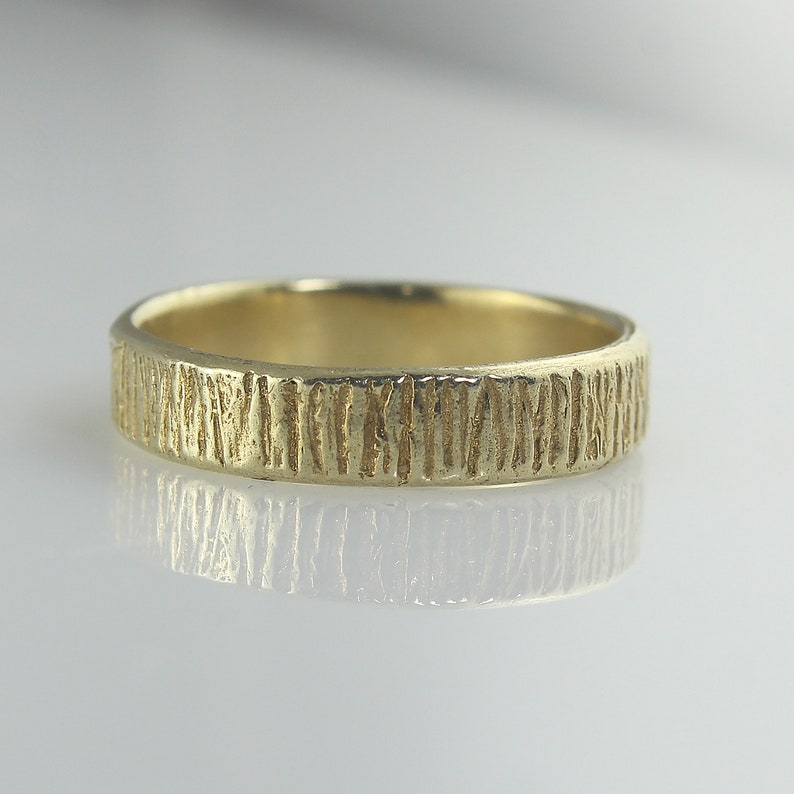 White Gold Ring for Men 14k 18k Solid White Gold Ring Unique | Etsy