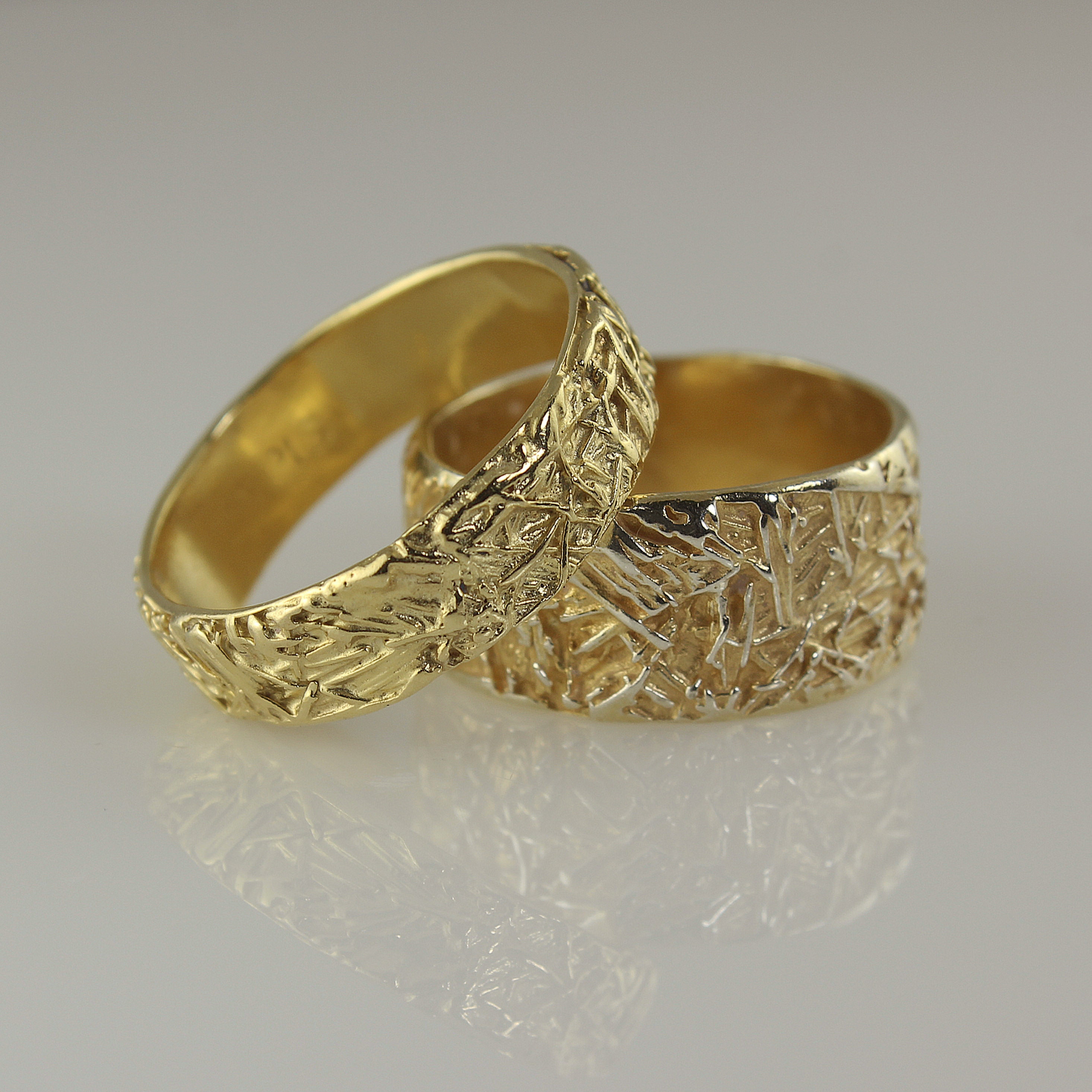 etsy gold ring set