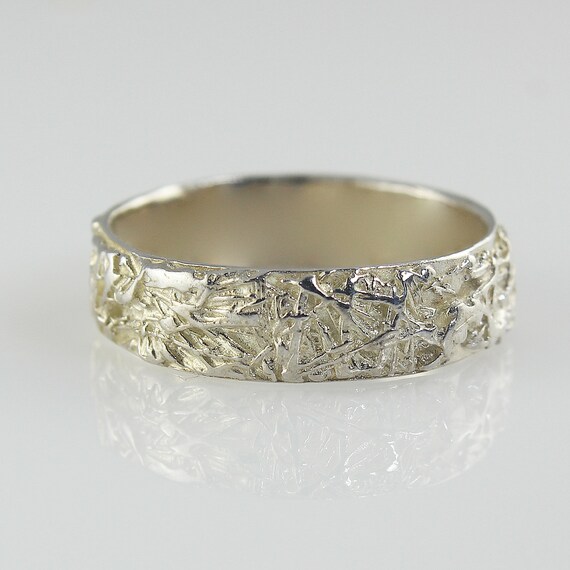 Wires Wedding Band Men Wedding Band Mens Ring Texture Etsy