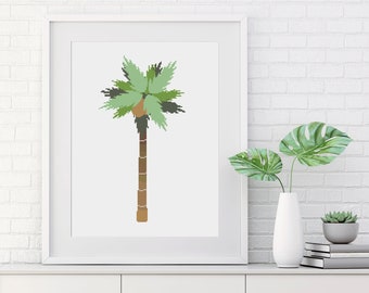 Palm Tree Cross stitch pattern