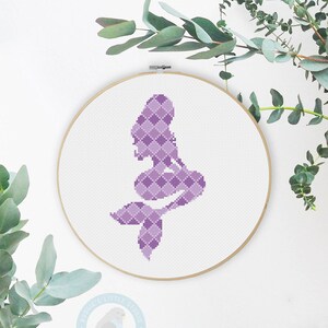 Mermaid Fantasy Cross Stitch Pattern