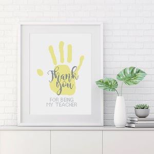 Thank you Teacher Cross Stitch Pattern Thank you for being my Teacher
